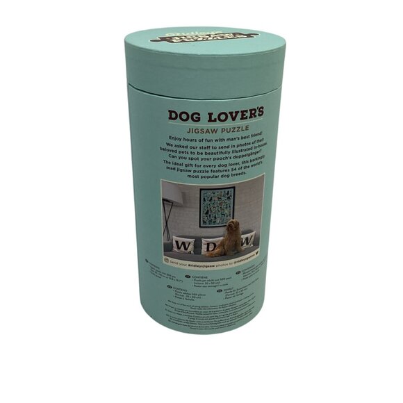 Ridleys Dog Lovers Jigsaw Puzzle 1000 Pieces In Cylinder Box - Picture 2 of 7